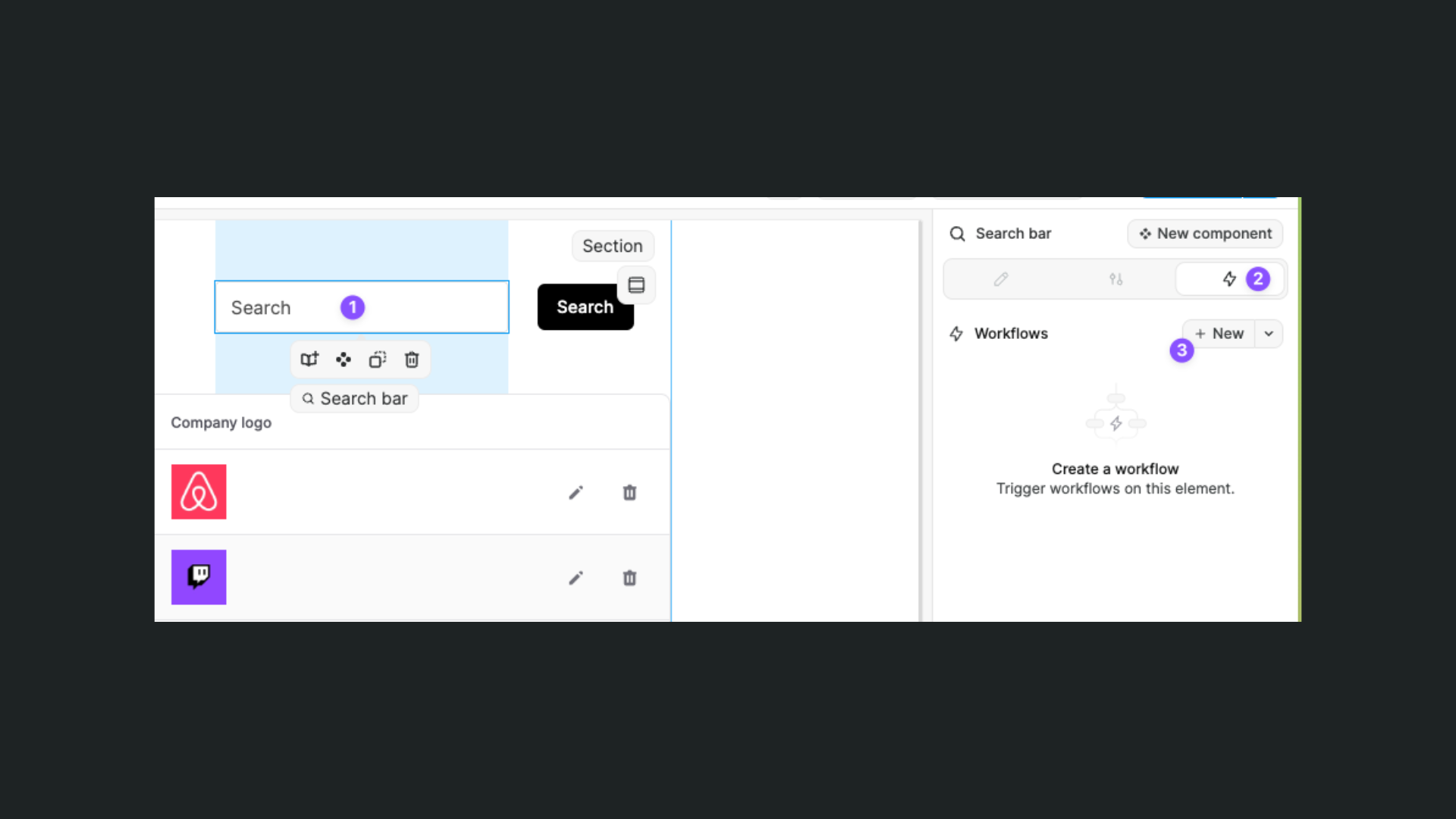 Search Algolia data in WeWeb