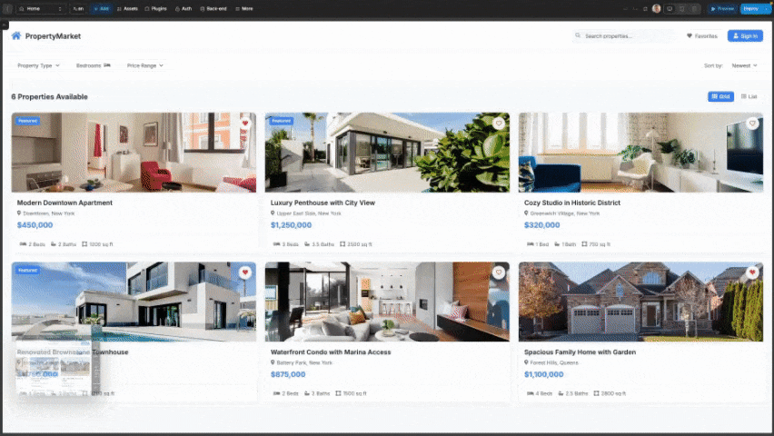 Auto Navigation Example