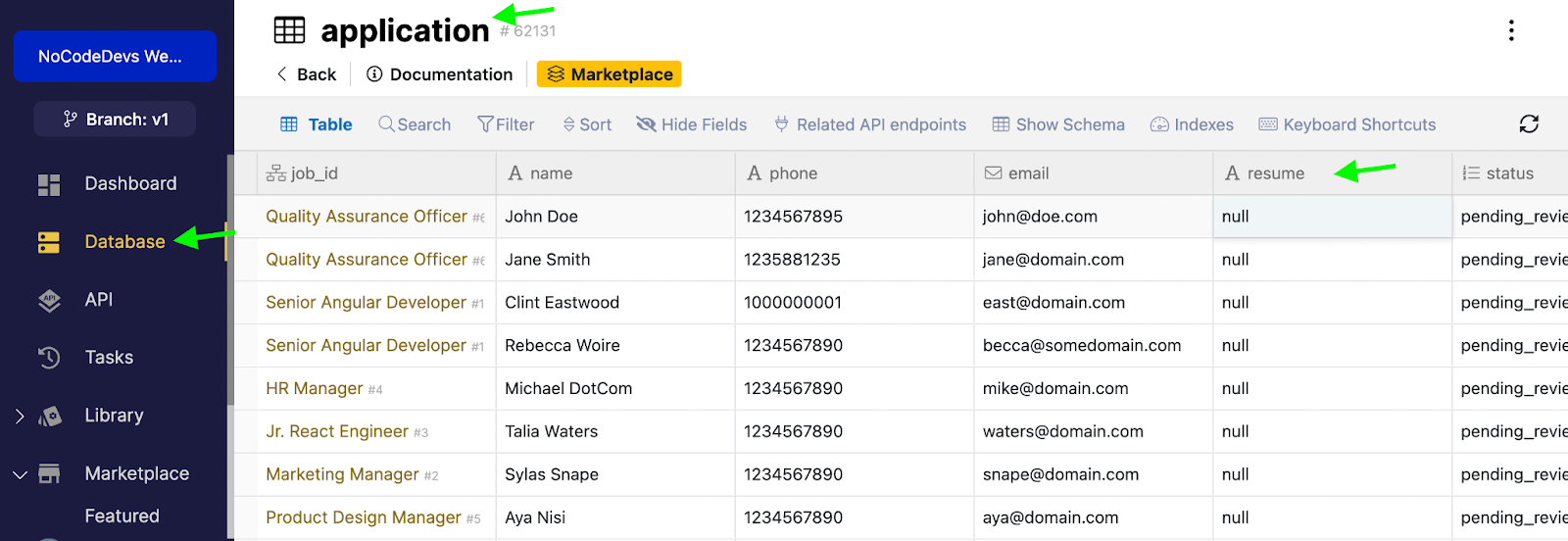 Change field type in Xano