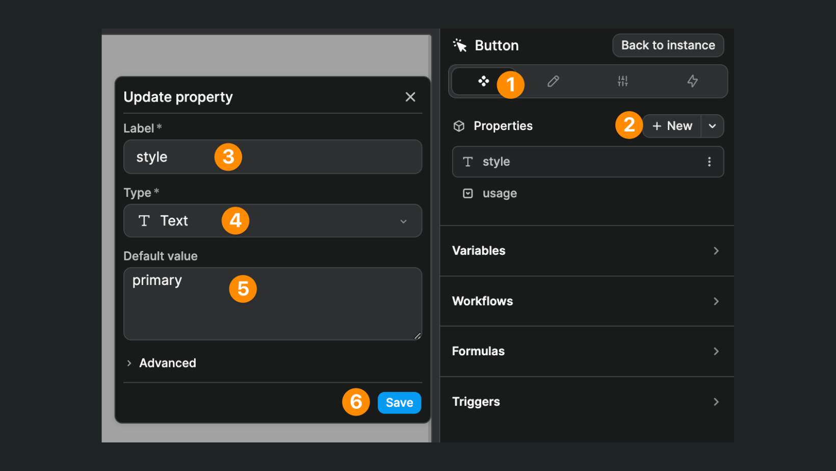Create component property