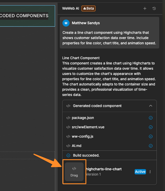Custom Component From Chat