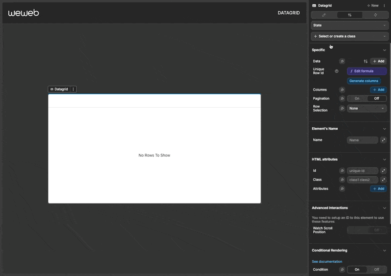 Binding data to datagrid