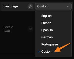 Custom Language Setting
