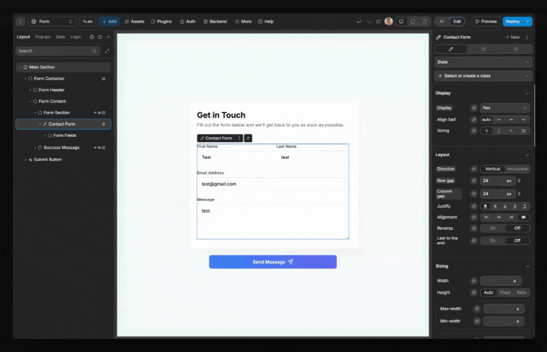 Button form attribute