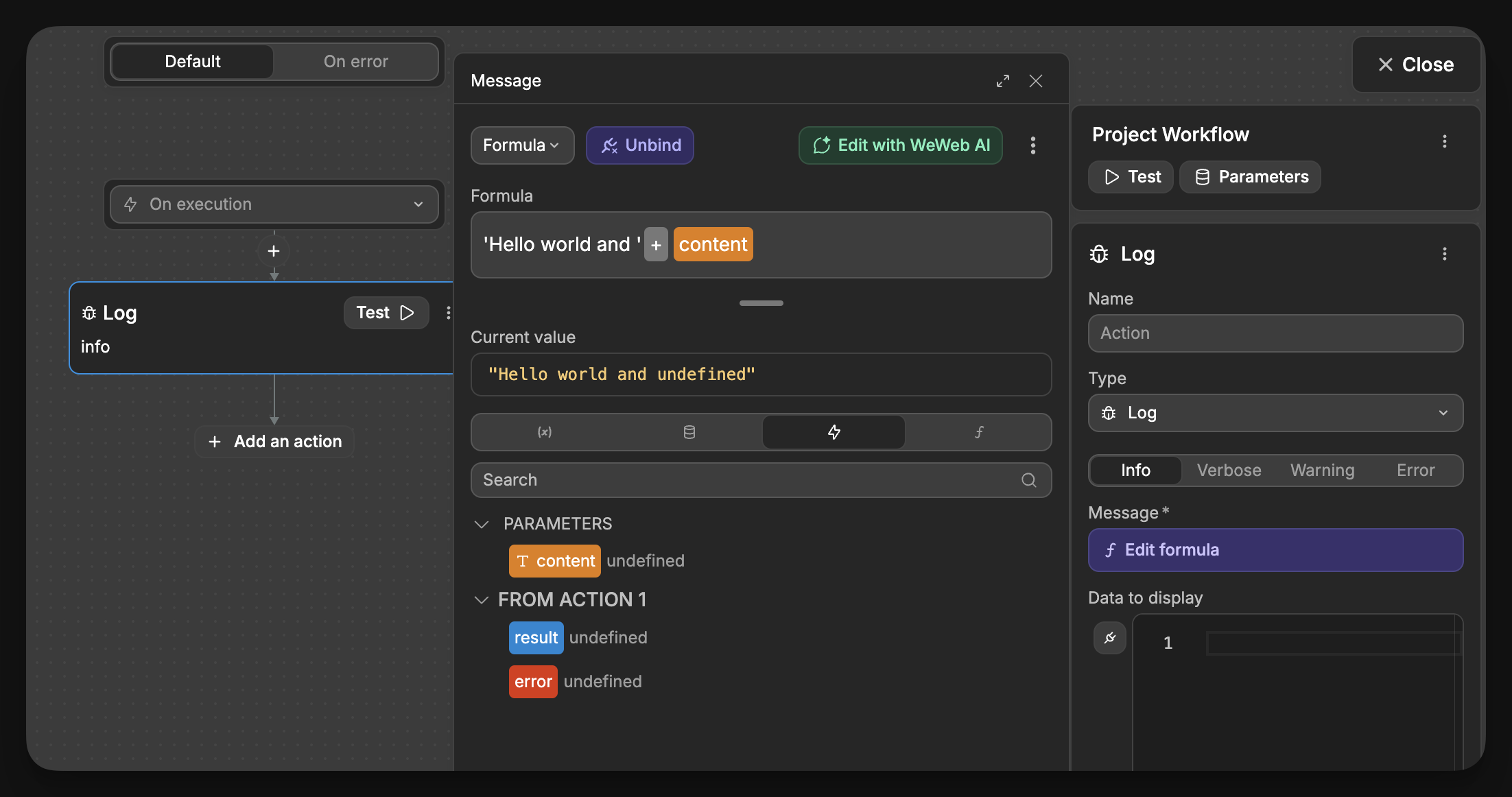 Global workflow body