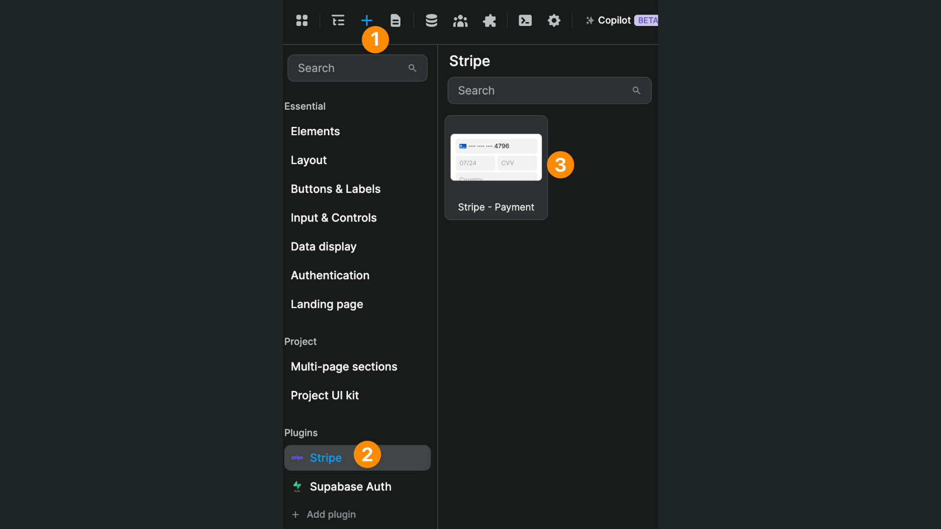 Stripe payment element