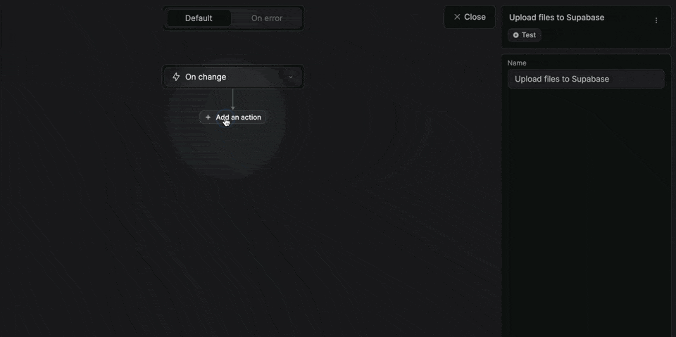 Loop in file upload workflow