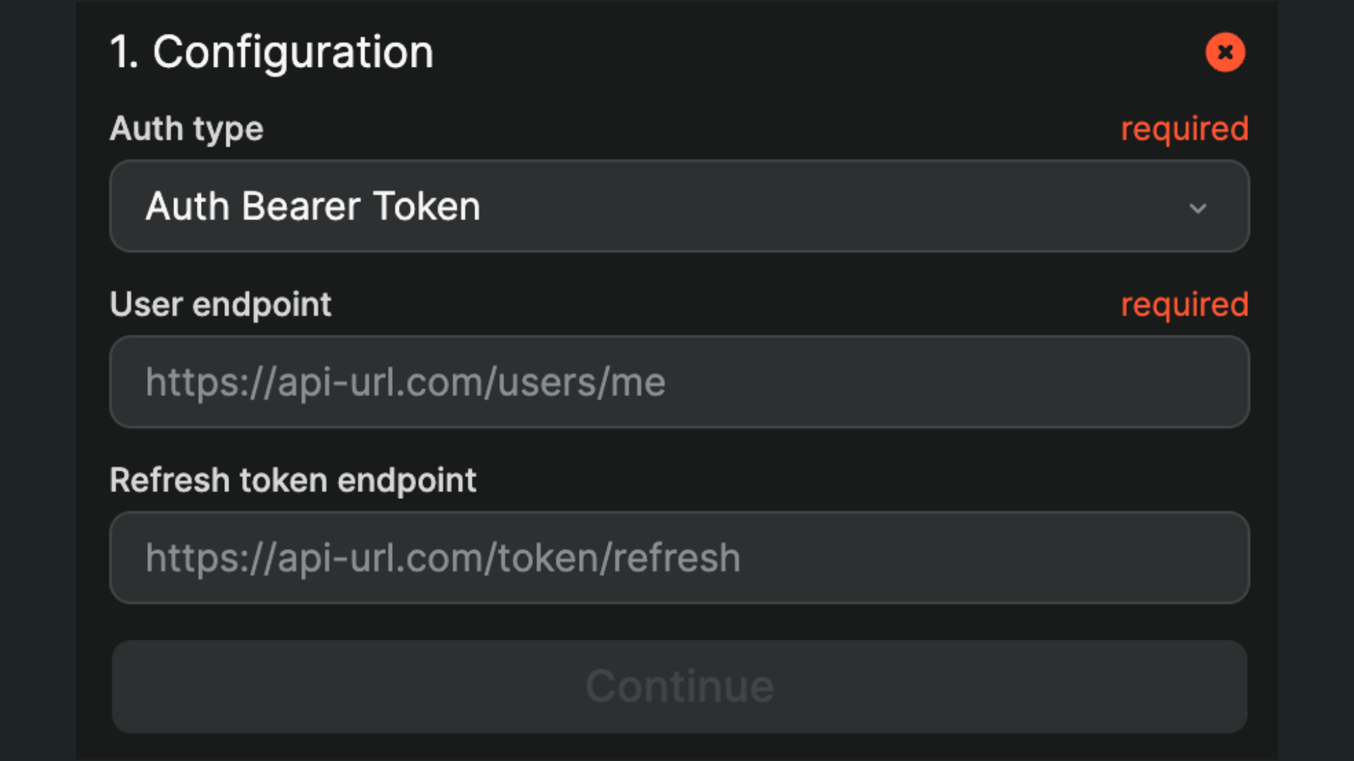 Auth Bearer and Basic configurations