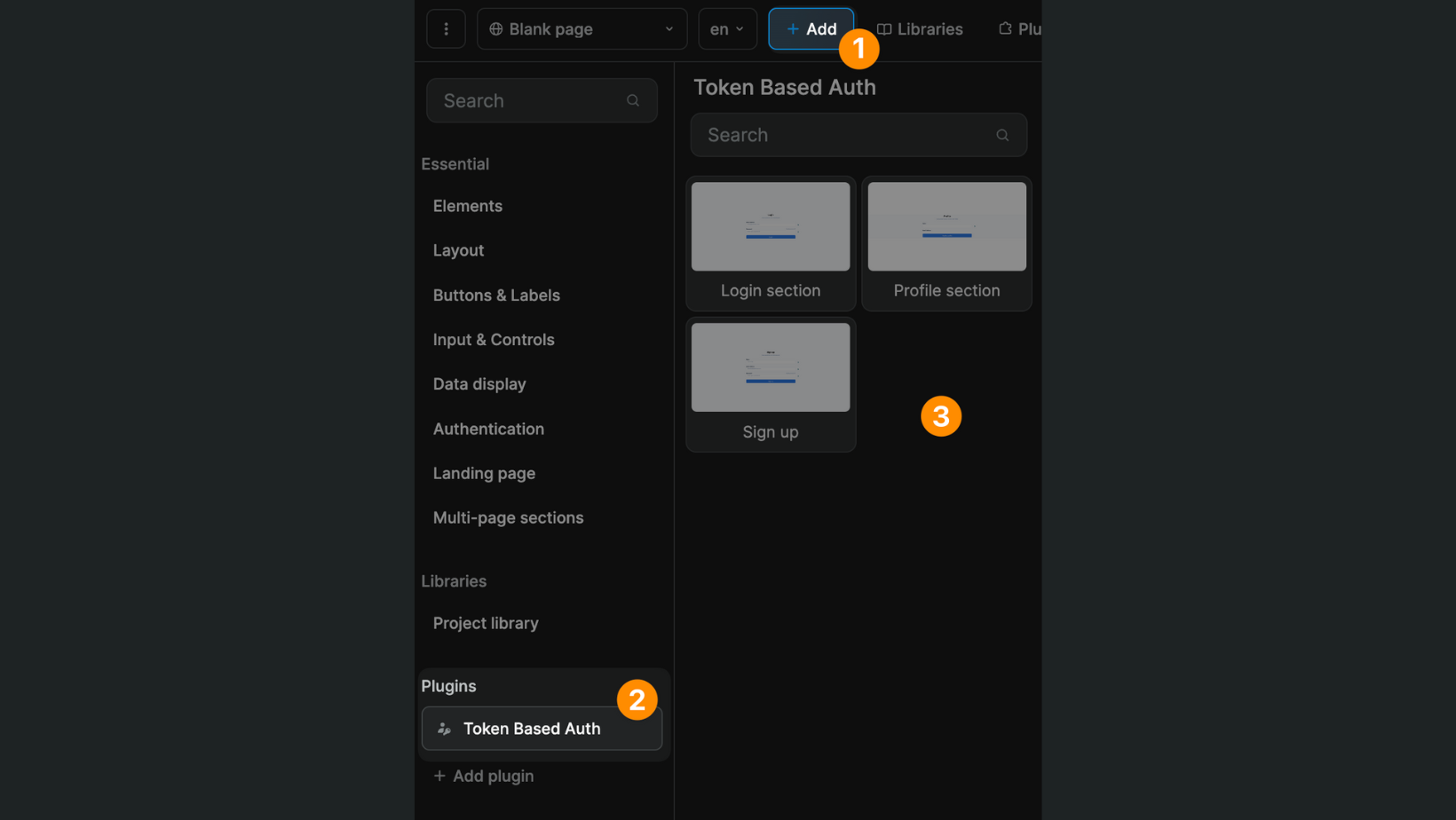 Authentication design elements