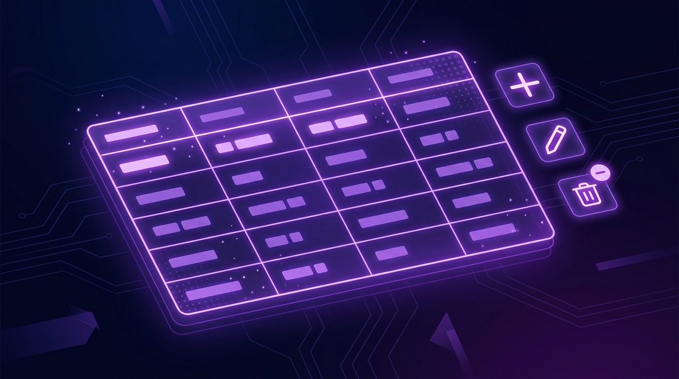 Adding, editing, and deleting records in tables thumbnail